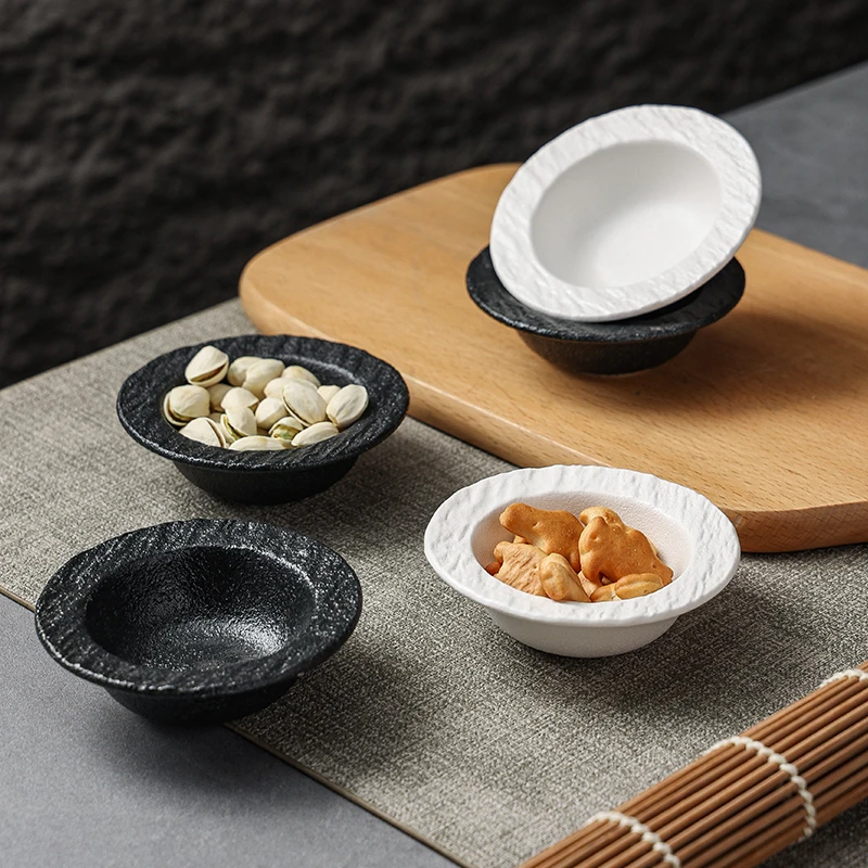 草帽陶瓷小味碟家用酱料碟醋碟调料碟商用高级感火锅蘸料碟小吃碟