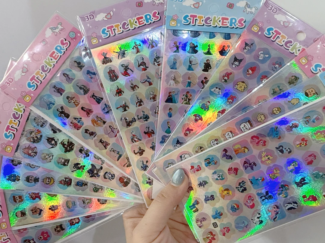 金银闪贴可爱贴儿童贴蛋仔吉伊卡哇文具本册