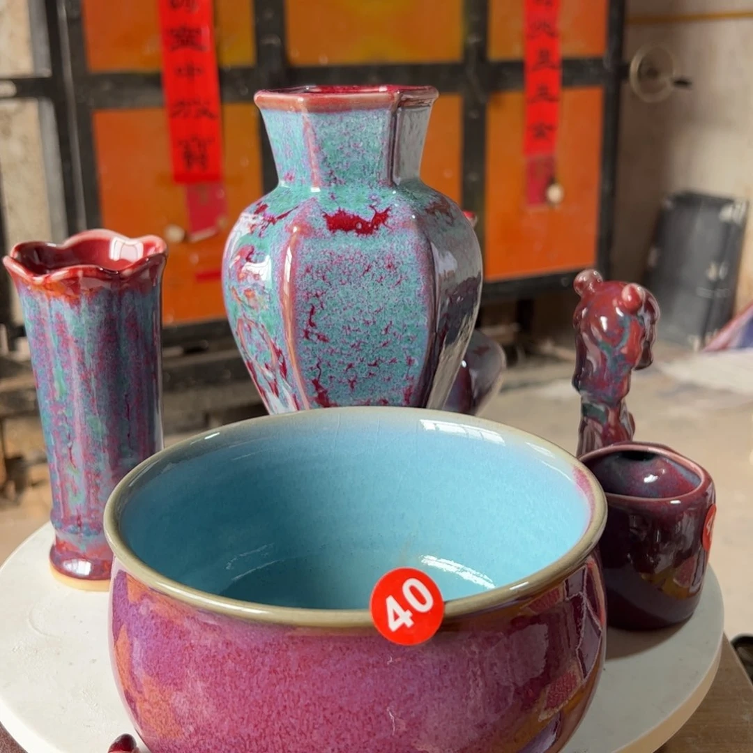 摆件郑家钧窑摆件微