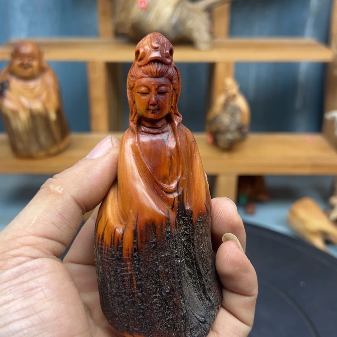 木加*崖柏木摆件手把件