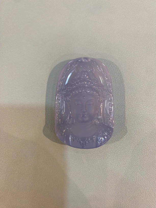 玛瑙蓝玉髓观音挂件