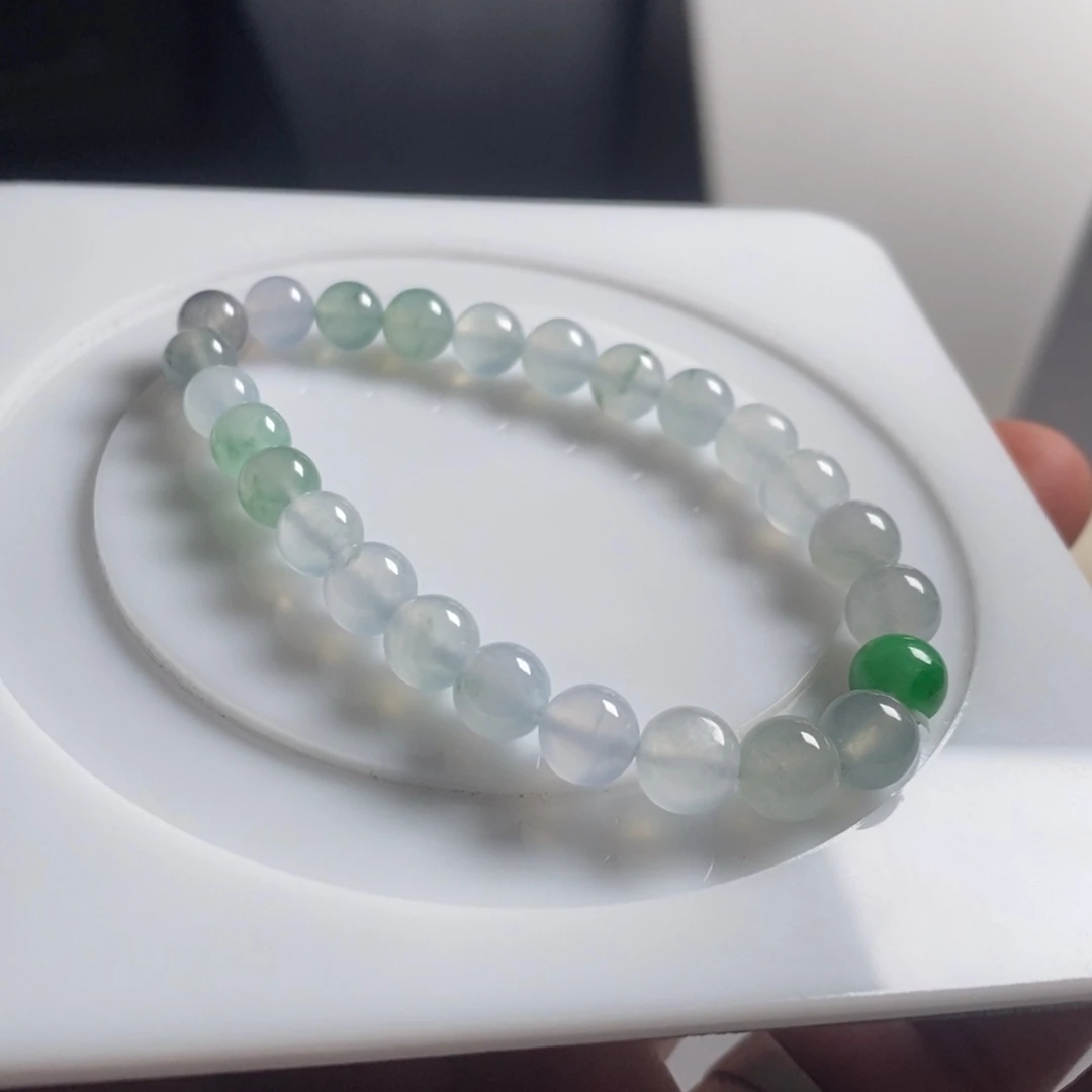 定制翡翠未镶嵌33 缅甸翡翠A货卡7.0