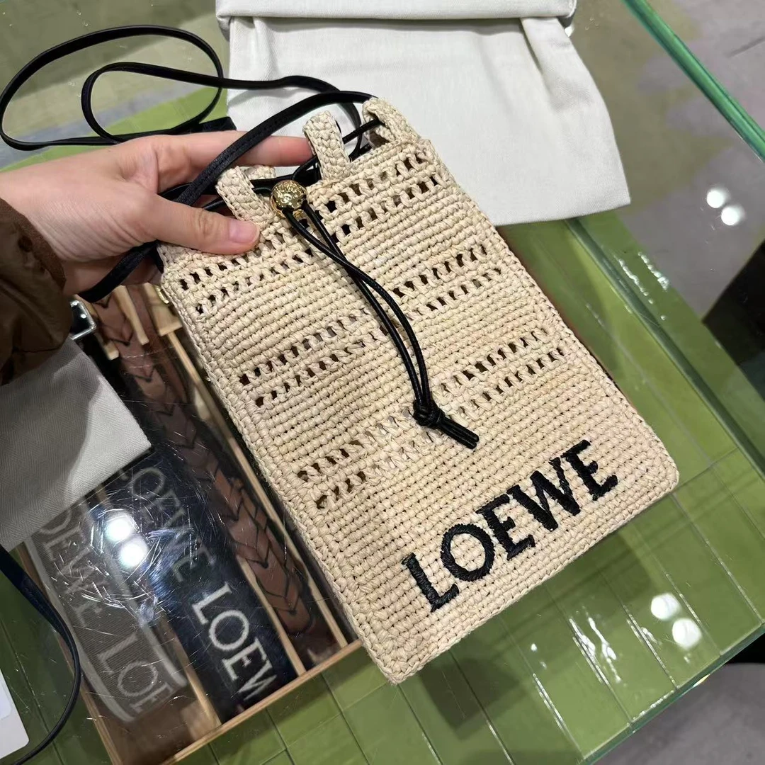 全新未使用 LOEWE/罗意威 罗意威 草编手机包