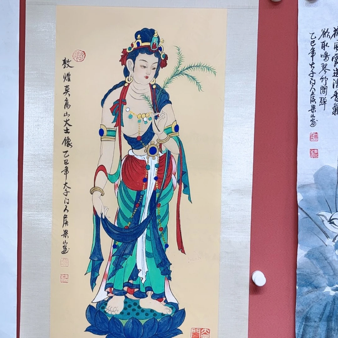 国画侯果山老师亲笔手绘作品朵