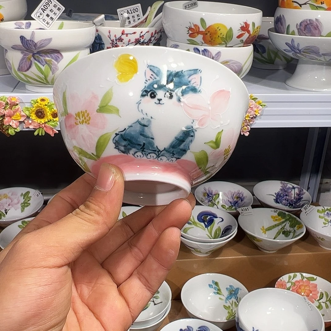 陶瓷景德镇手绘陶瓷5寸