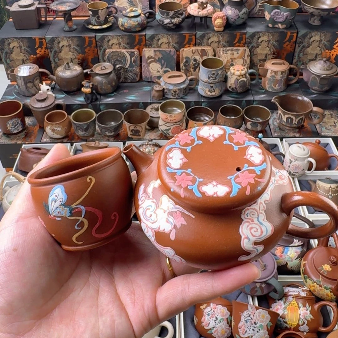 茶壶紫砂150ml原矿精工半手