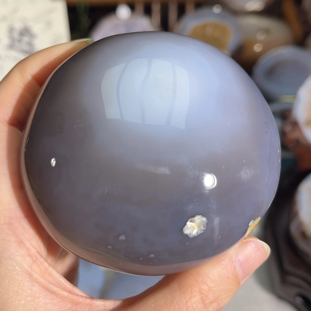 玛瑙/玉髓未镶嵌摆件水胆玛瑙