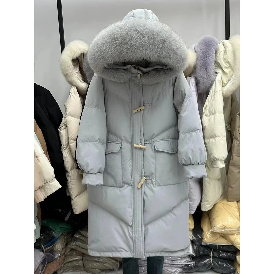 2024孕妇棉服女新款中长款时尚韩版加厚冬季爆款百搭连帽宽松