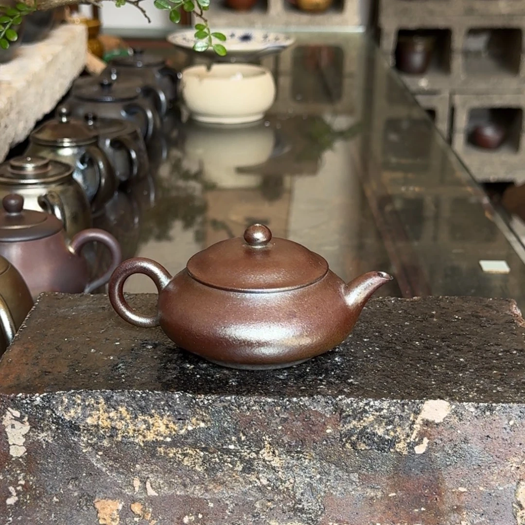 建水紫陶紫泥柴烧茶具