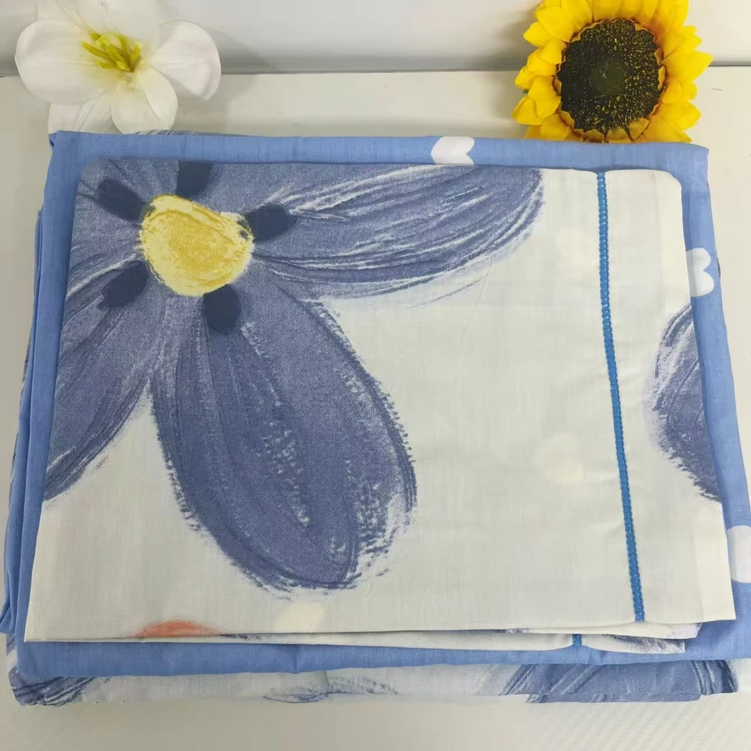 花儿 断码特价100棉套件 舒适柔软透气 商场品质三件套