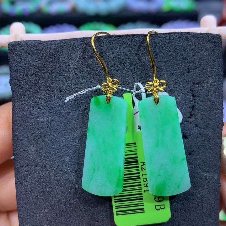 翡翠18K金镶嵌手链翡翠