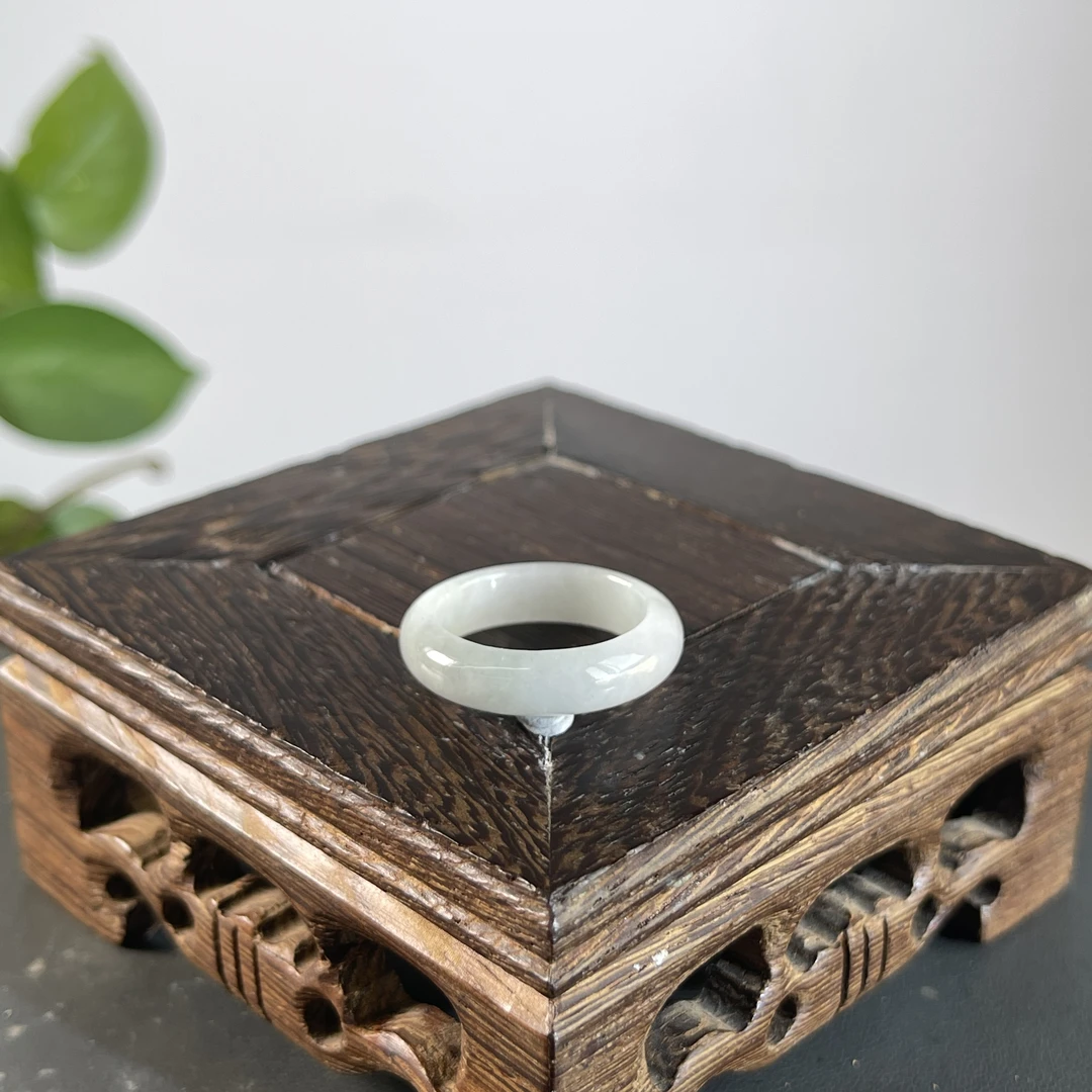 JCW03-03  天然缅甸A货翡翠  翡翠戒圈17#