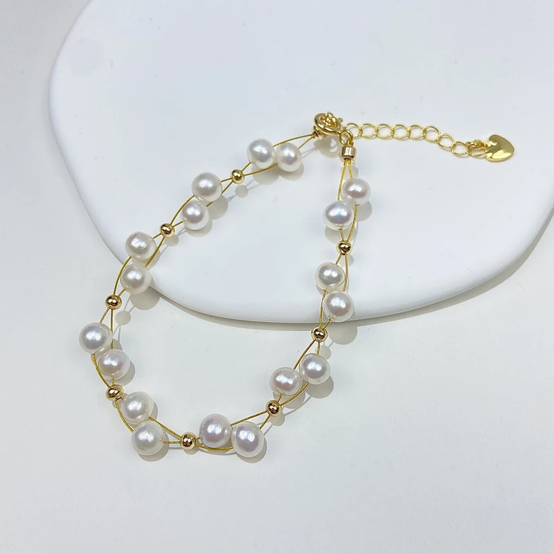 天然淡水珍珠手链   SL1029