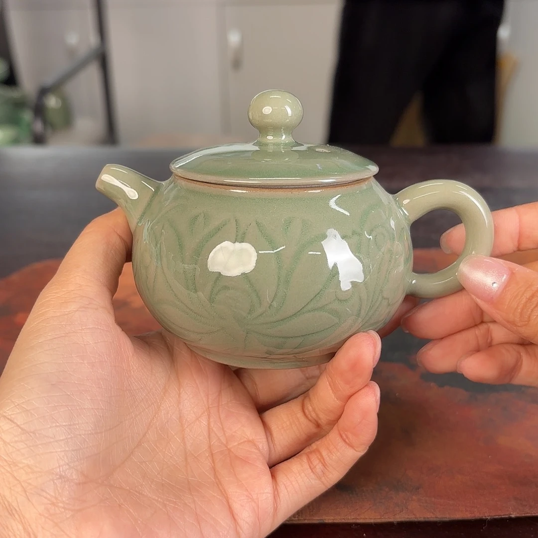 龙泉云间青瓷小米茶器