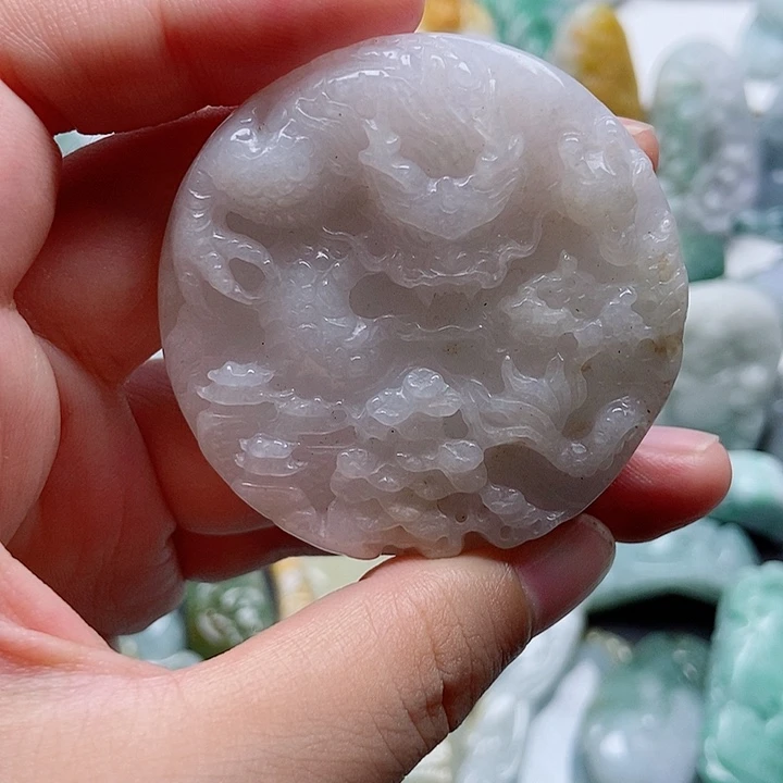 翡翠未镶嵌吊坠(不含链)1