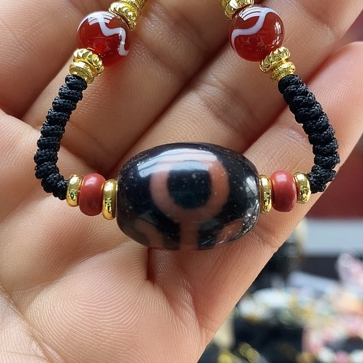 玛瑙/玉髓（覆膜）合金颈饰