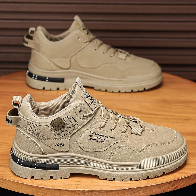 运动休闲板鞋2025秋季男鞋新款工装鞋子男潮流百搭防滑潮鞋