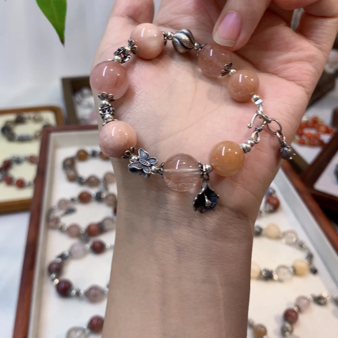 手链银S925镶嵌水晶