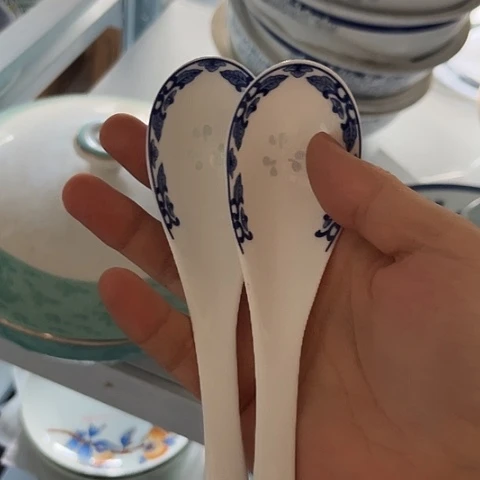 陶瓷勺两个陶瓷陶瓷