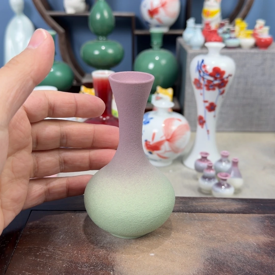陶瓷手工小花器摆件