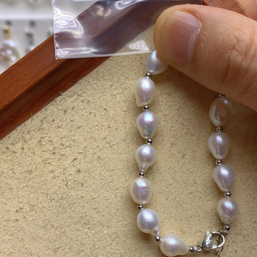 淡水珍珠颈饰银S925镶嵌