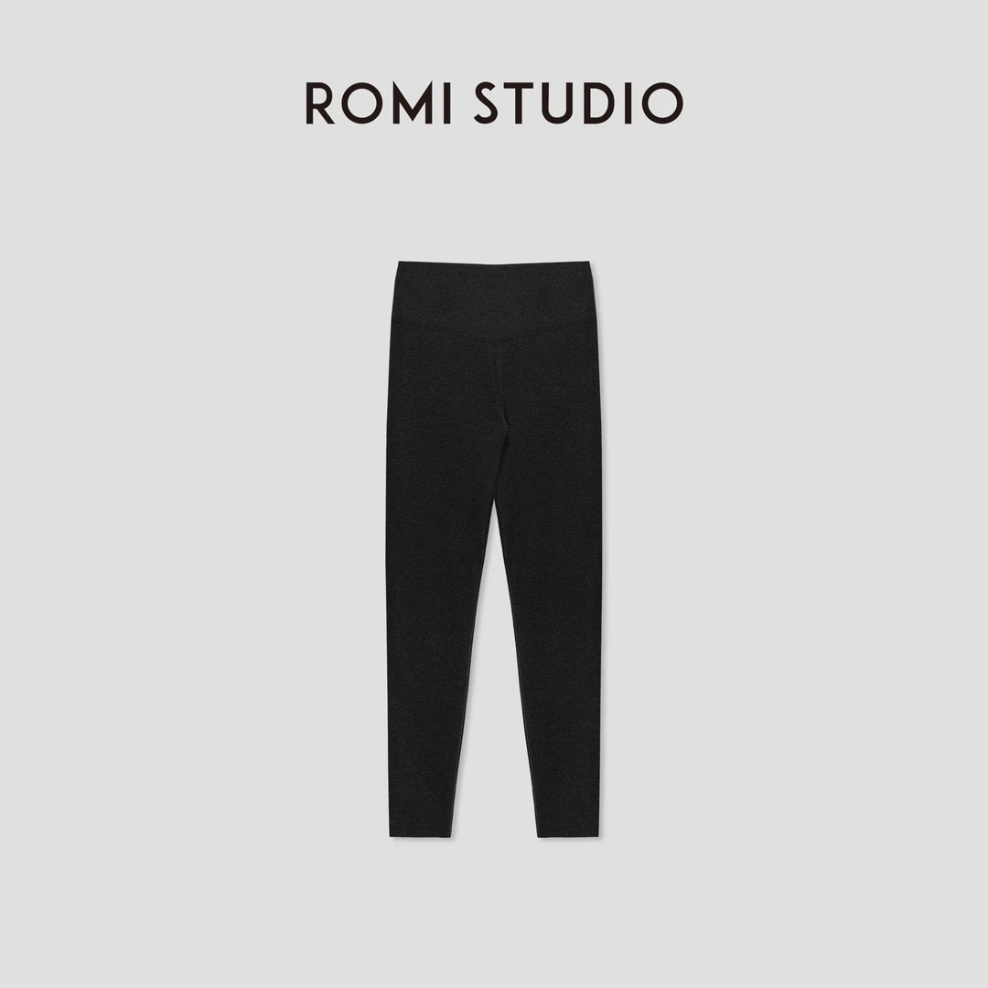 ROMI STUDIO“轻盈锁温” 高腰收腹瘦腿3D立体加绒瑜伽裤 23AWK1183