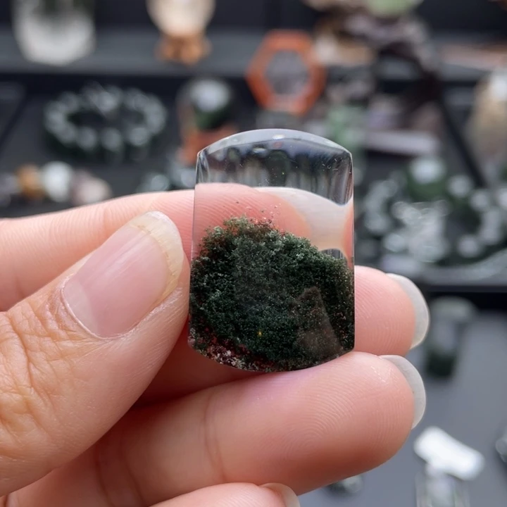 未镶嵌水晶颈饰绿幽灵聚宝盆吊坠定制