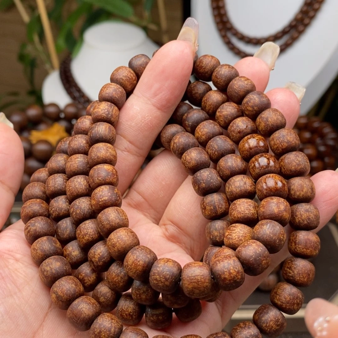贡木手串/手链贡木8×9血珀火凤凰爆龙粗抛