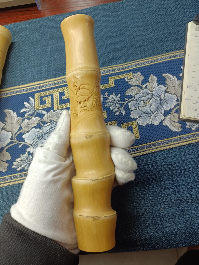 竹雕，实心玉竹《钟馗》+宁西