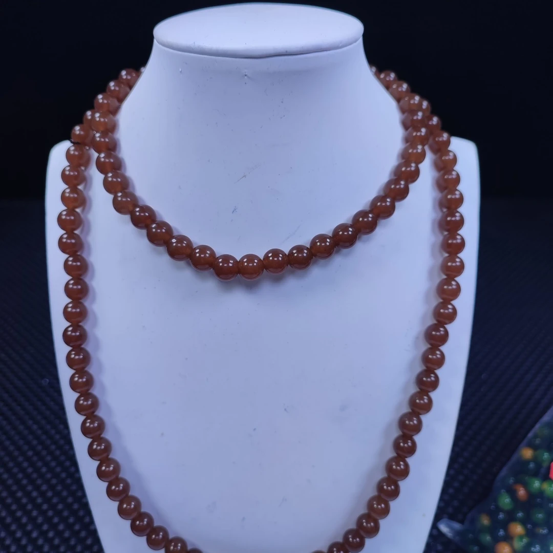 焦糖色8mm 108 项链 发一条J65
