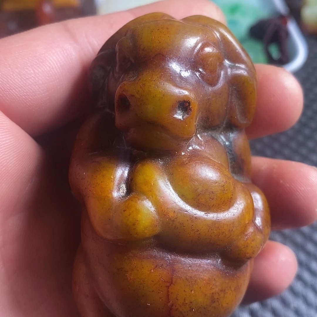 蛇纹石玉合金颈饰