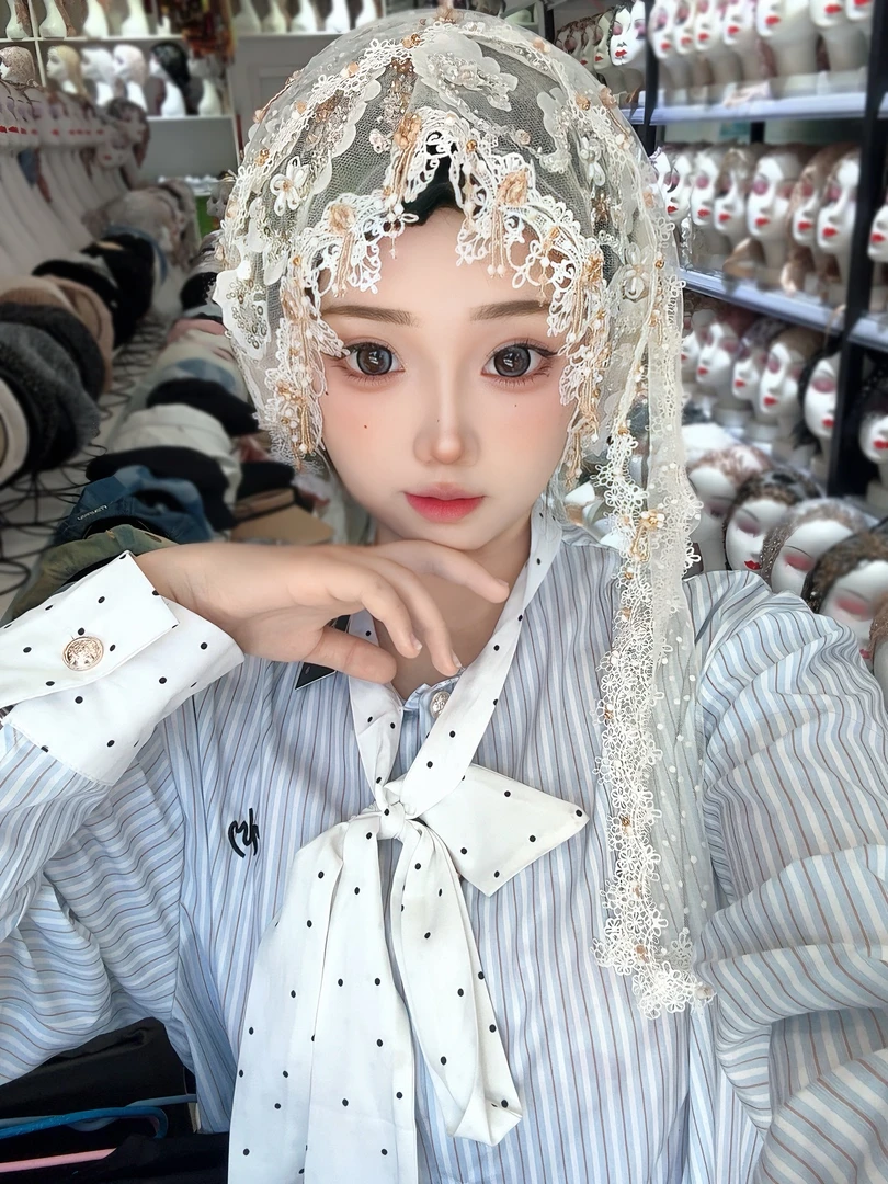 新款·重工西域公主披帘丝带帽复古港风春秋流苏民族风女