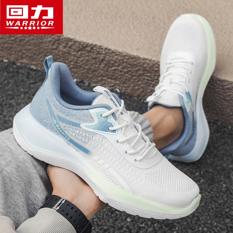回力男鞋运动鞋2025春季新款飞织网面透气休闲男士软底减震跑步鞋