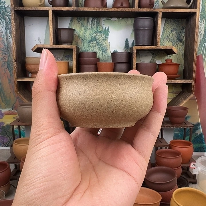 茶杯紫砂拙器甄选，纯原本矿。