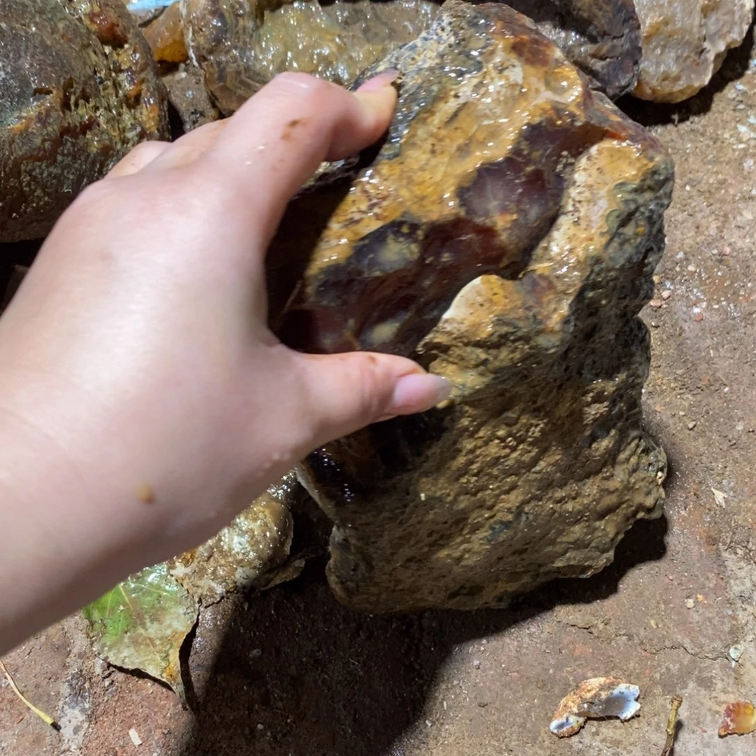 果***狸定制玛瑙原石切割不退不换