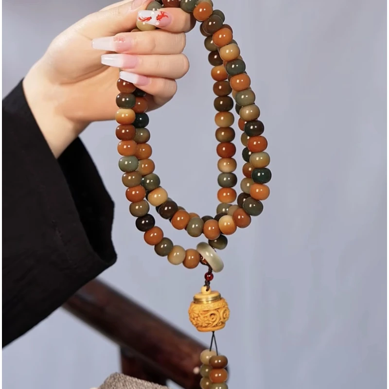 S 0579 敦煌飞天菩提子手串108颗佛珠男女同款