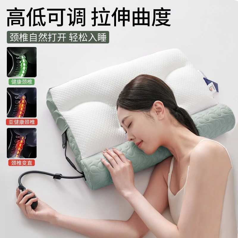 友智友眠反牵引暖颈枕颈椎专用枕头修复颈椎富贵包专用护颈助睡眠