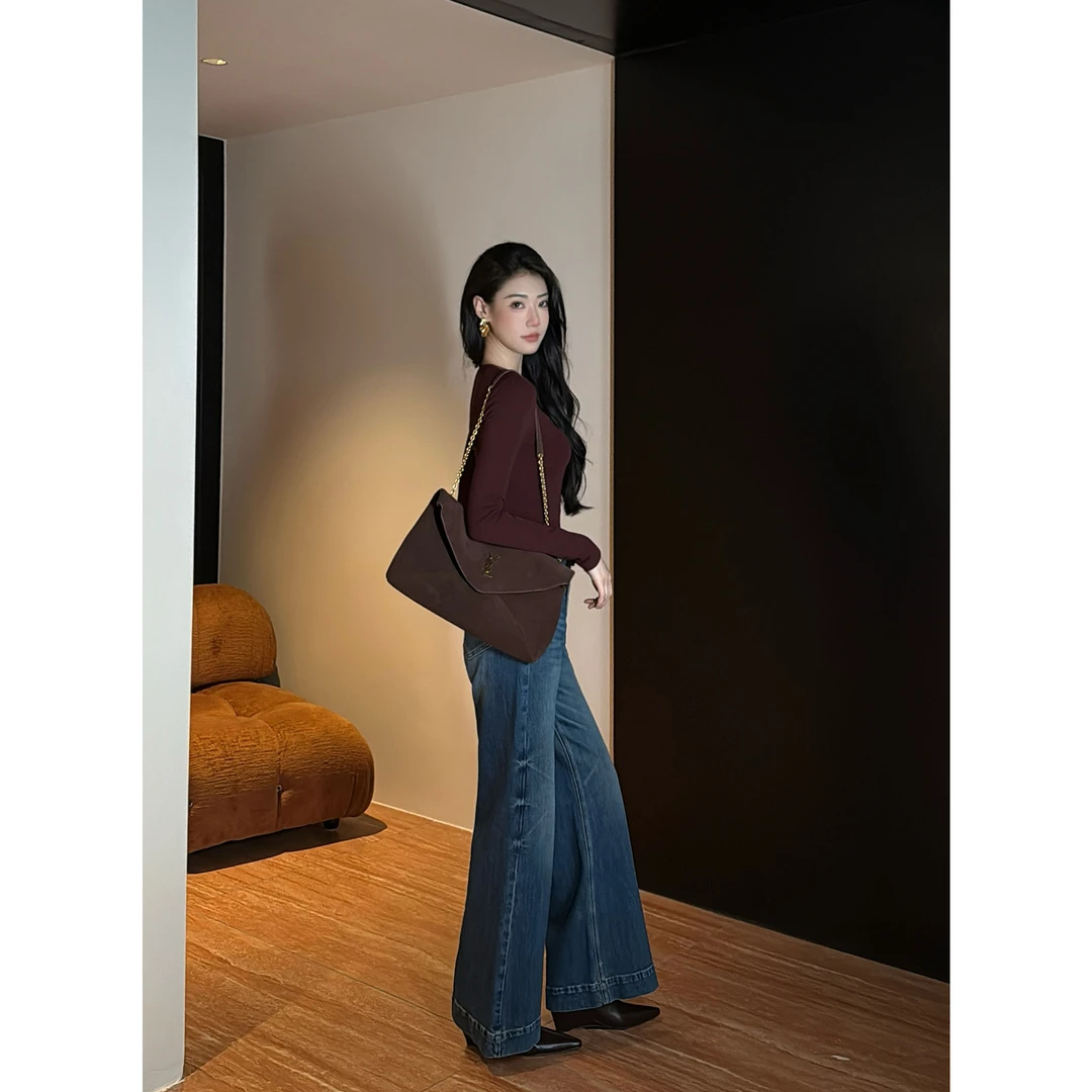 JIJINQI秋款针织显瘦气质时尚百搭打底上衣女 JD08SZQM329