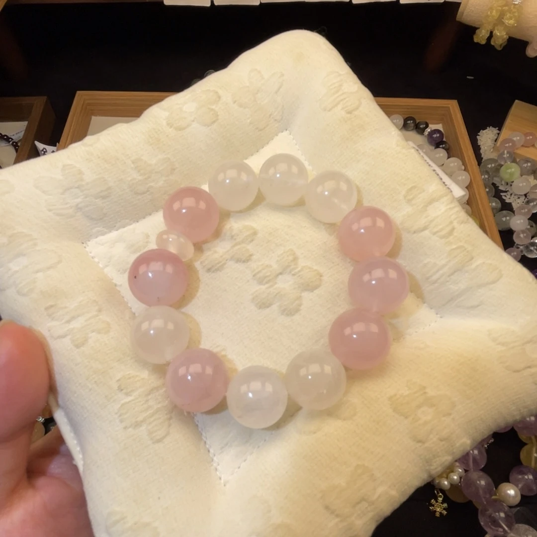 未镶嵌水晶手链粉水