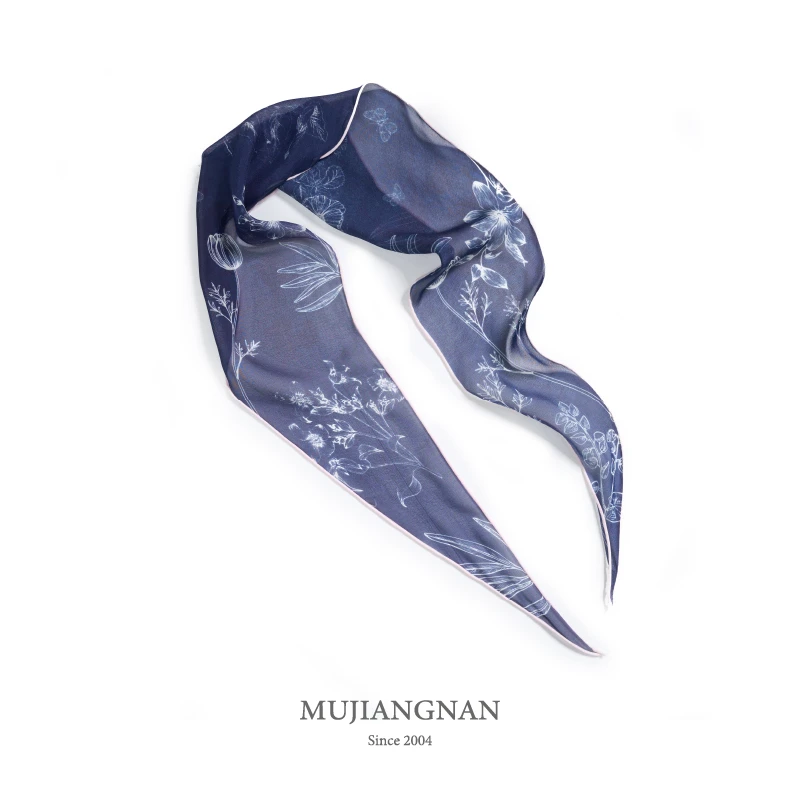【芳姿专属】慕江南-丝巾-晚花轻语