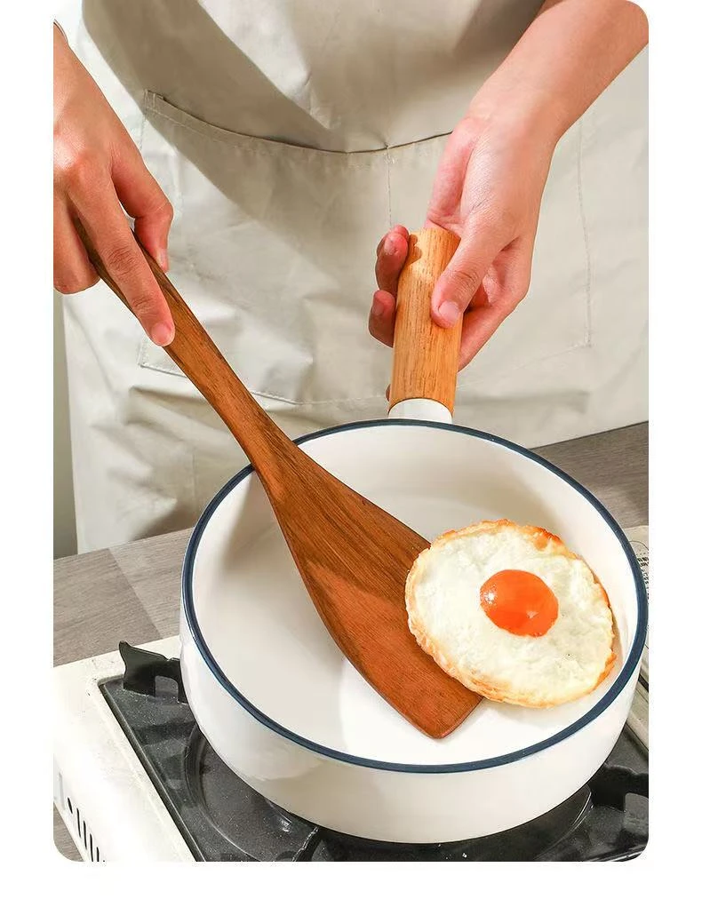 实木锅铲炒菜铲家用不粘锅木铲 长33宽8cm