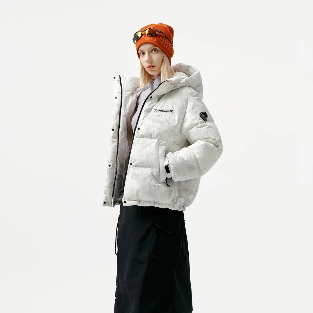 【达人主链接】坦博尔短款运动保暖洋气羽绒服外套TB5550360A