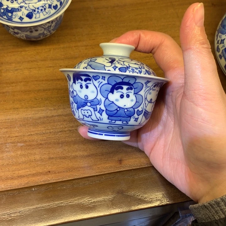 蜡笔小新两才小盖碗151号盖下80毫升左右