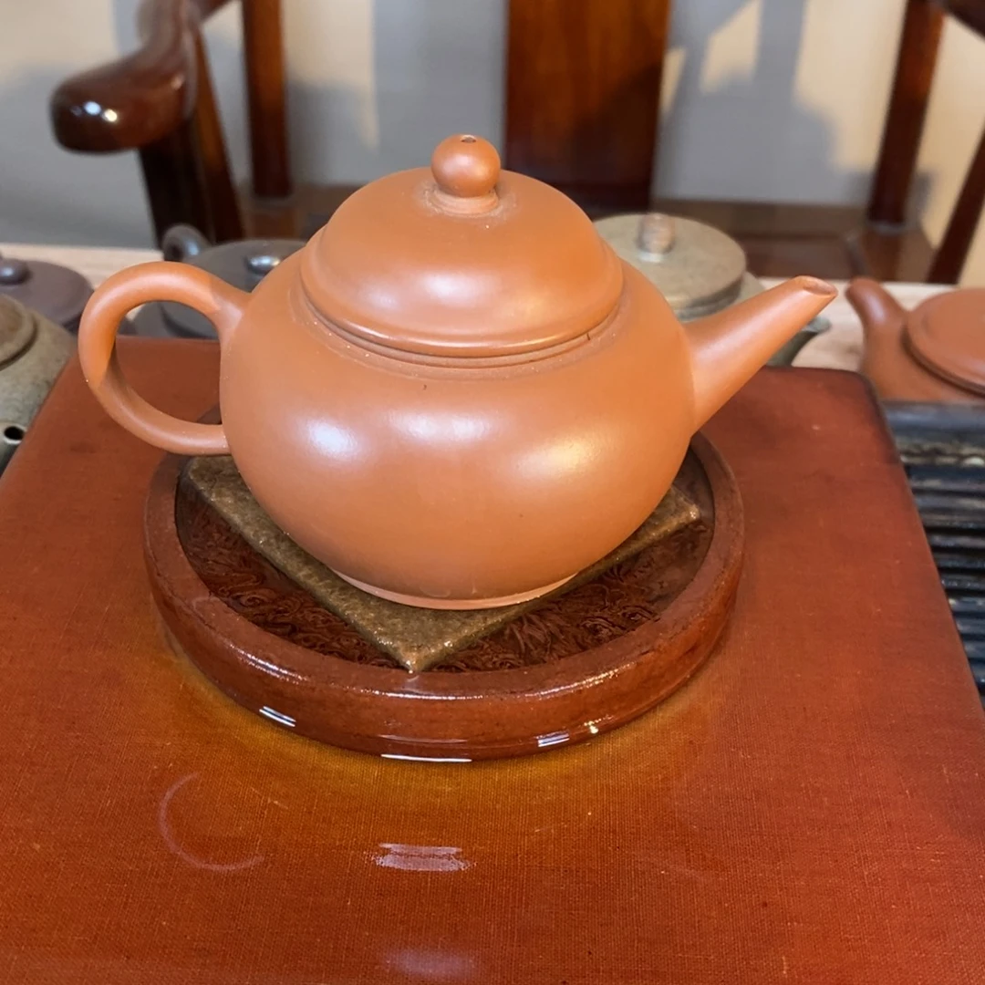 茶壶紫砂高端150cc生砂朱泥