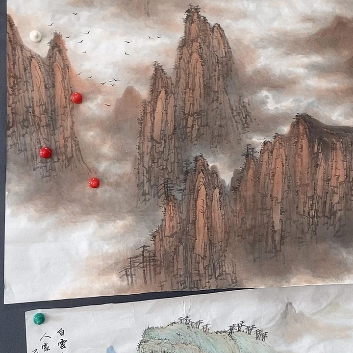 国画赵小东68.68，手绘画芯