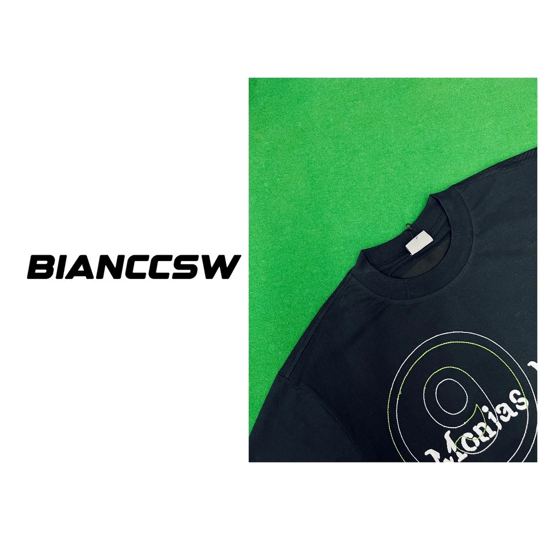 【数字刺绣】X新款高品质重磅做旧短袖T恤