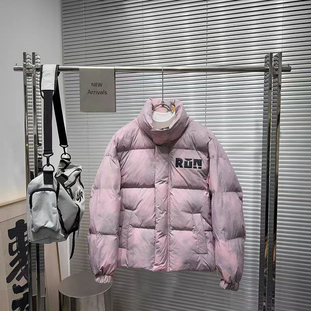 1153潮牌宽松立领防寒服休闲时尚百搭潮流加厚冬季男士短款