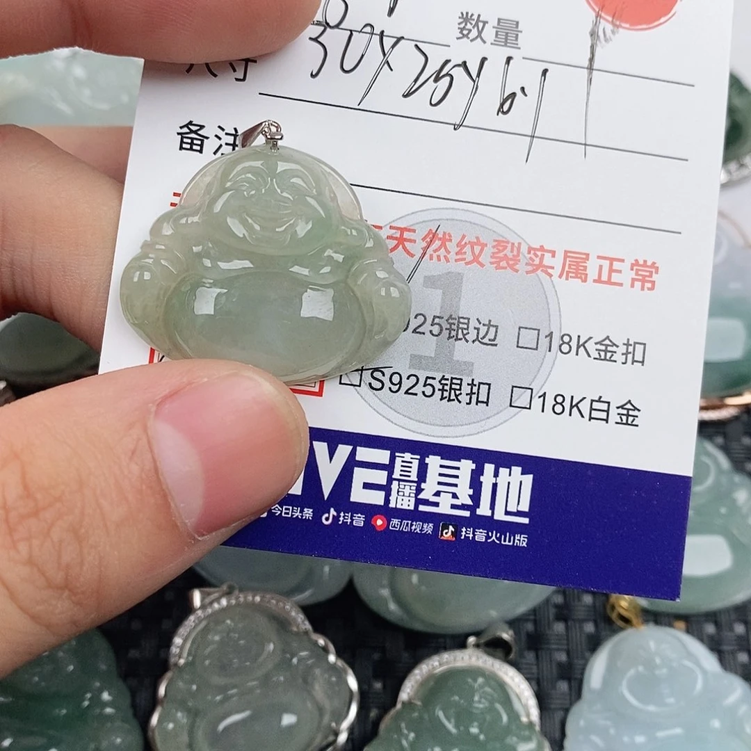 翡翠银S925镶嵌颈饰