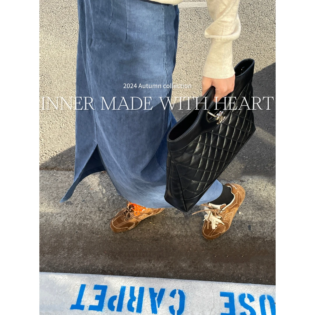 尹小乐INNER【暖暖过冬】秋冬厚款棉感灯芯绒半身裙