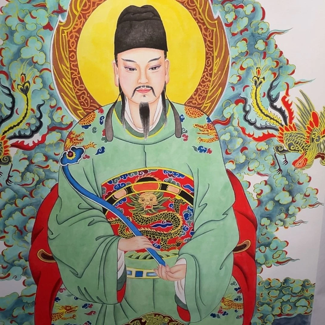 （***）国画秦老师文昌帝君画芯